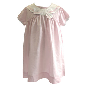 Pink Linen Sailor Dress