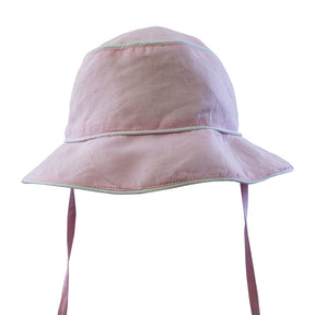 Pink Linen Hat