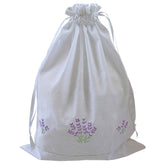 Lavender Embroidered Laundry Bag