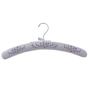 Pack of 3 Lavender Embroidered Coat Hangers