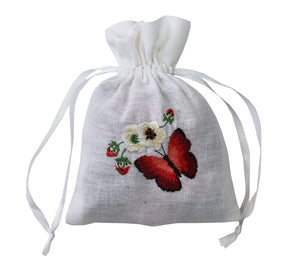 Pack of 3 Red Butterfly Lavender Sachet