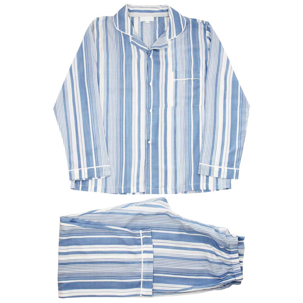 Men's Thomas Blue Stripe Pyjamas