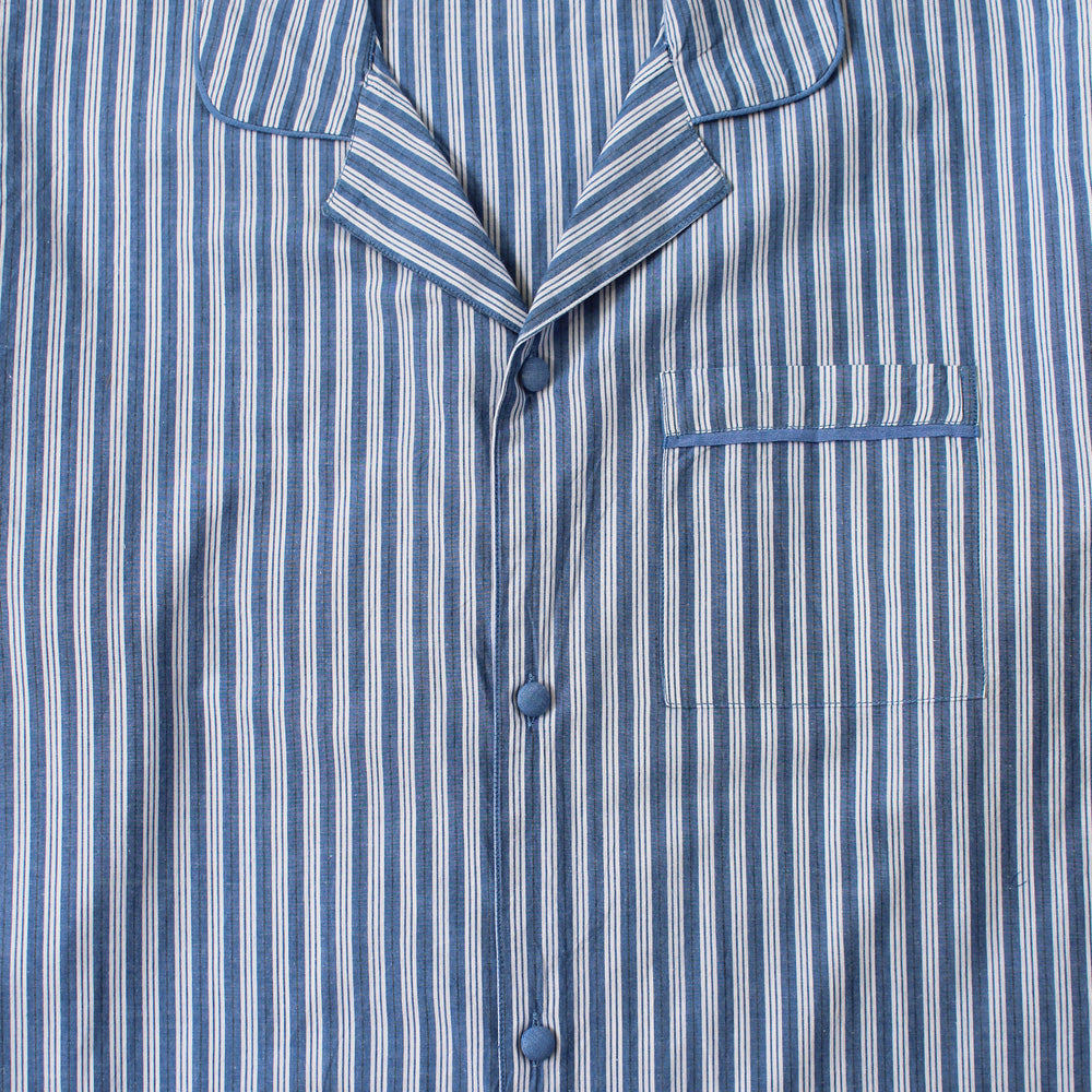 Men's 'Louis' Blue Triple Stripe Nightshirt