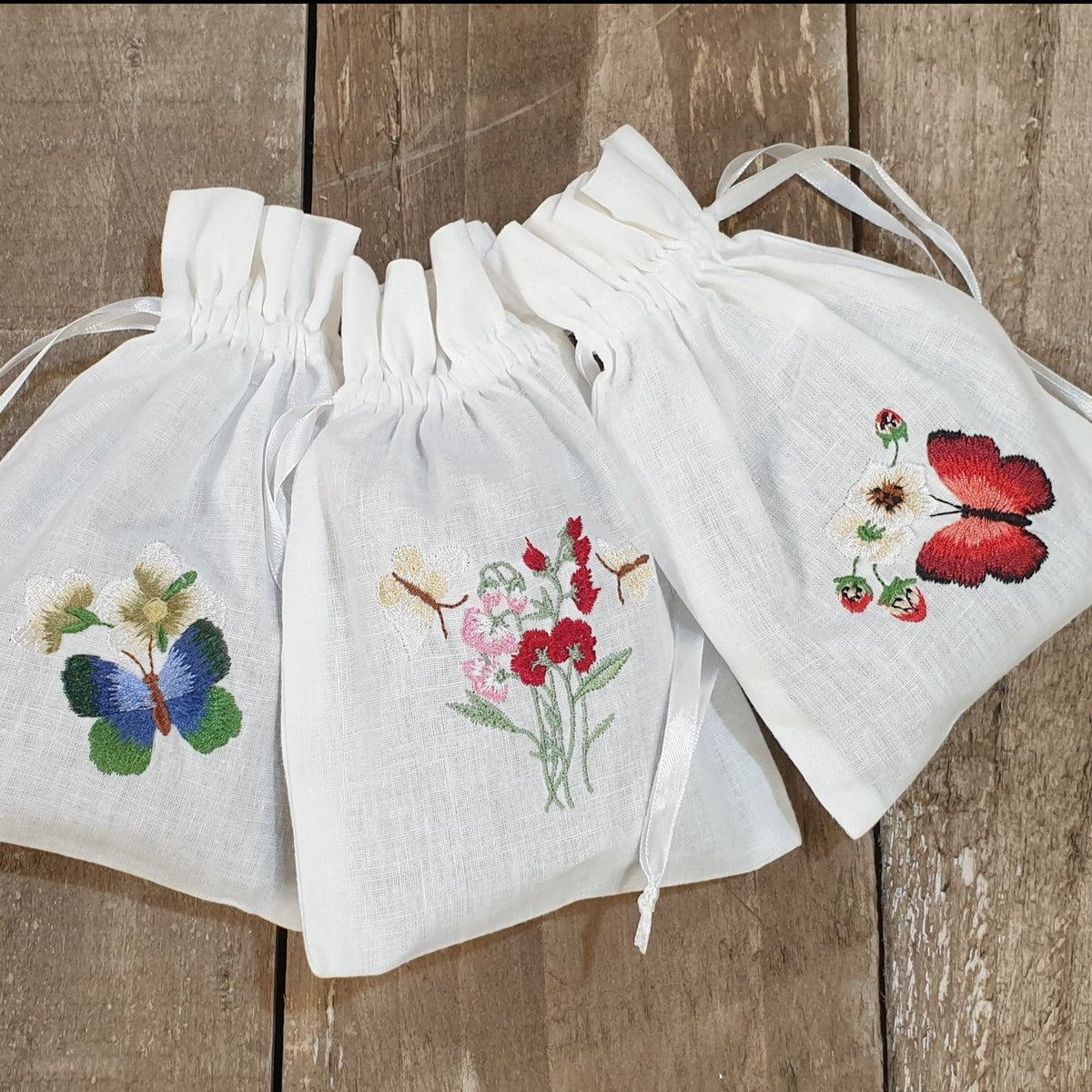 Trio Pack of Scented Embroidered Sachets