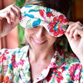 Floral Garden Print Eye Mask