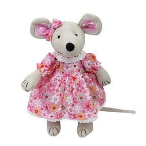 Mouse with Pink Floral Dress