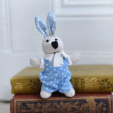 Mini Rabbit with Blue Star Dungarees