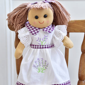 Lavender Embroidered Rag Doll