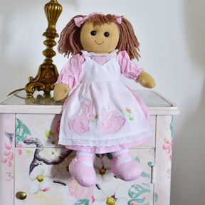 40cm Rag Doll with Rabbit Dress
