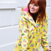 Ladies Lemon Floral Raincoat