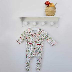 Red Riding Hood Print Baby Jumpsuit