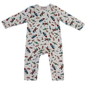 Space Print Baby Jumpsuit