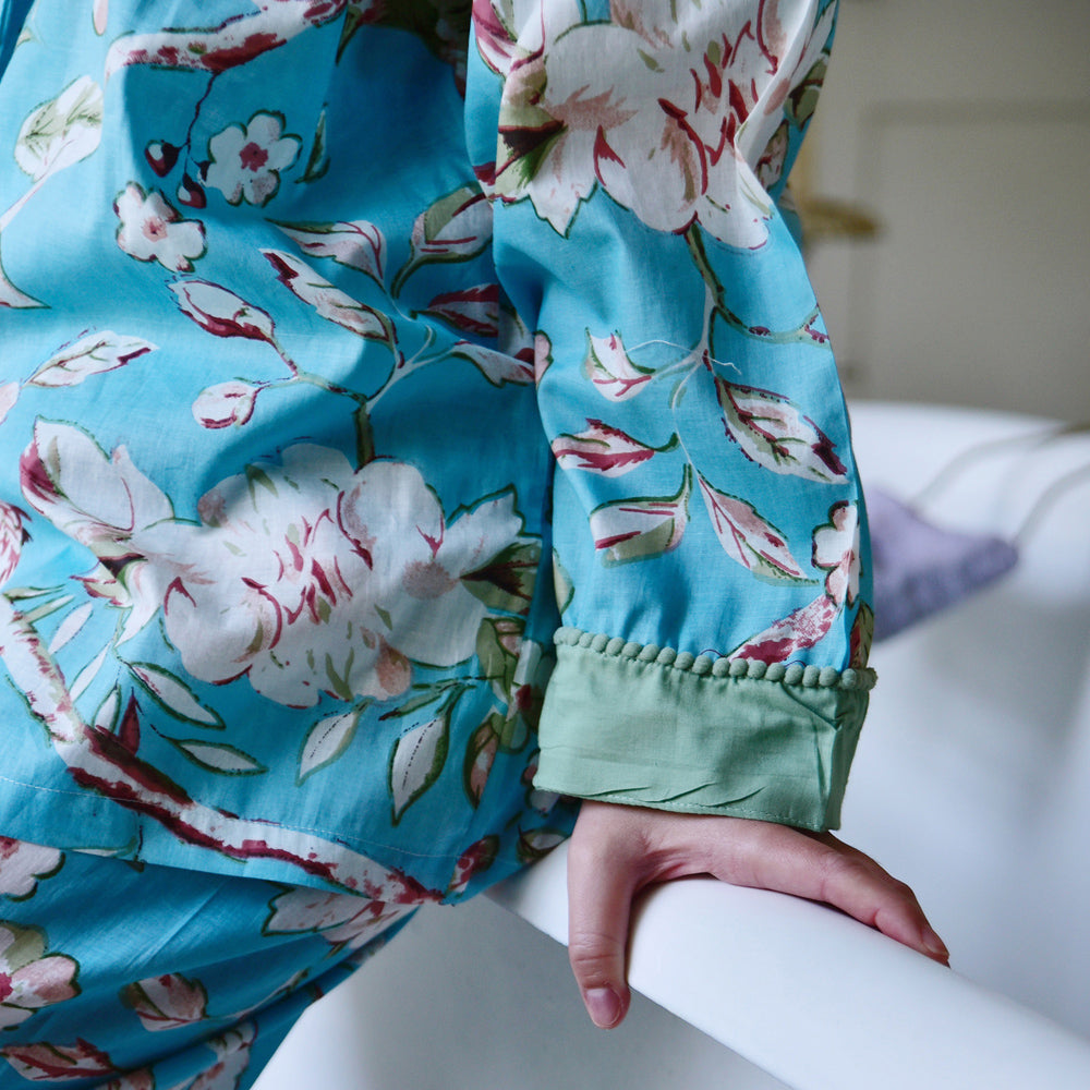 Pyjamas Femme  Boden Pyjama En Soie - Bleu Marine, Oiseau Baie Bleu  Marine, Oiseau Baie » TEHSAsave