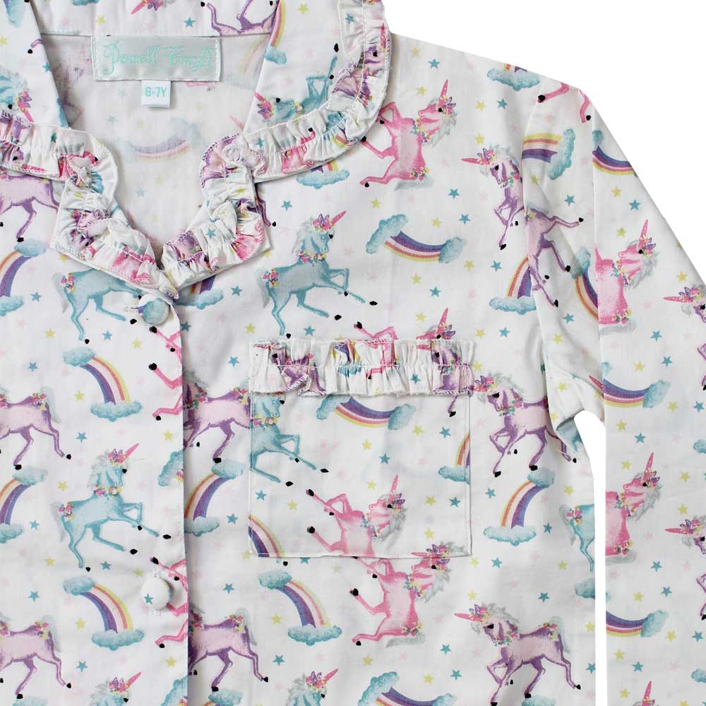 Unicorn Print Long Sleeved Pyjamas