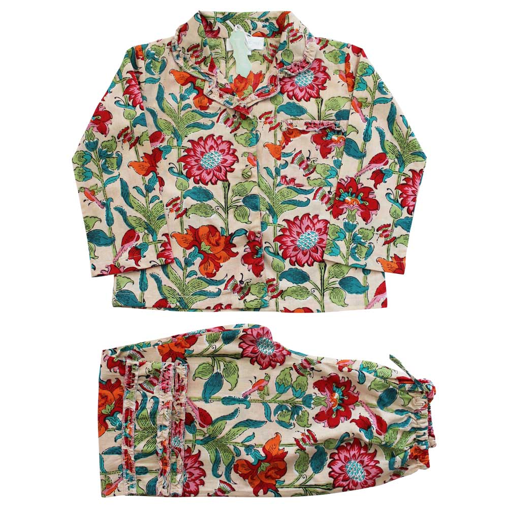 Floral Garden Girls Pyjamas