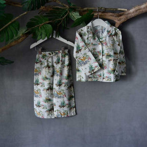 Vintage Safari Long Sleeved Pyjamas