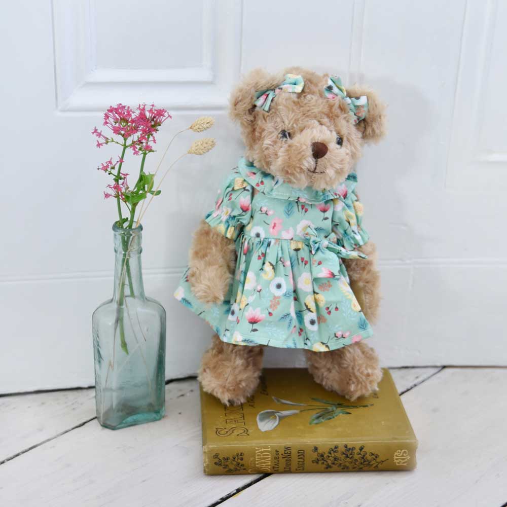 Teddy Bear With Country Garden Dress