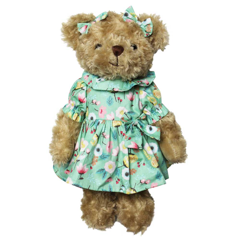 Powell Craft Blue Stripe Pyjama Teddy Bear (34cm)