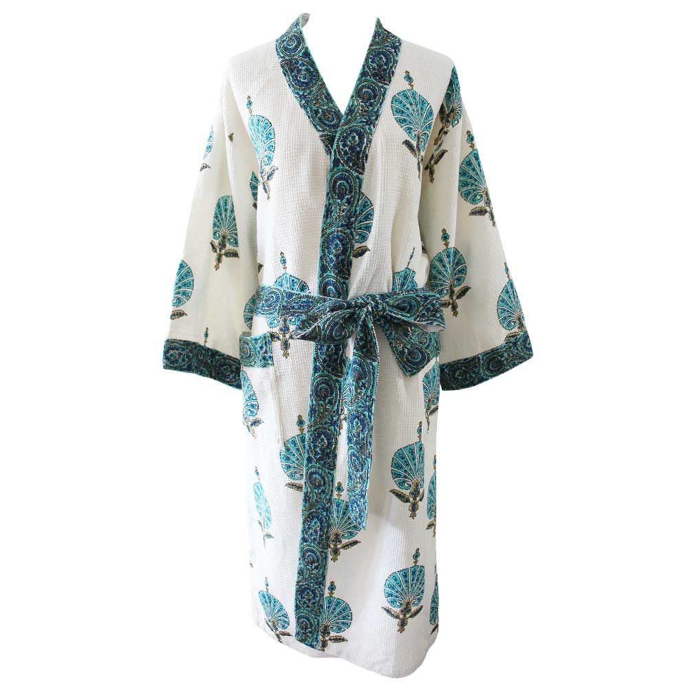 LADIES SUMMER LIGHTWEIGHT thin cotton dressing gown Size 8 to 22 bath robe  wrap £15.99 - PicClick UK