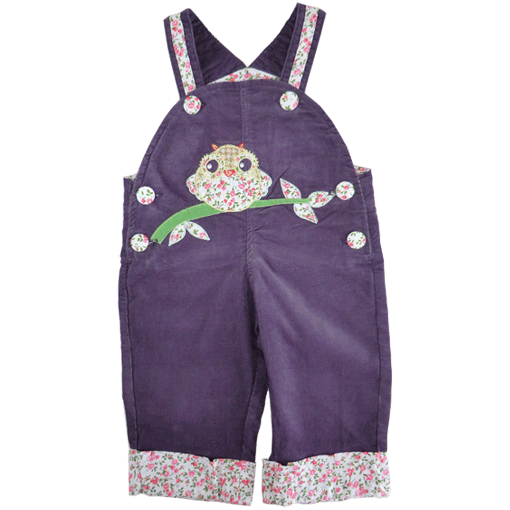 Owl Cord Dungarees